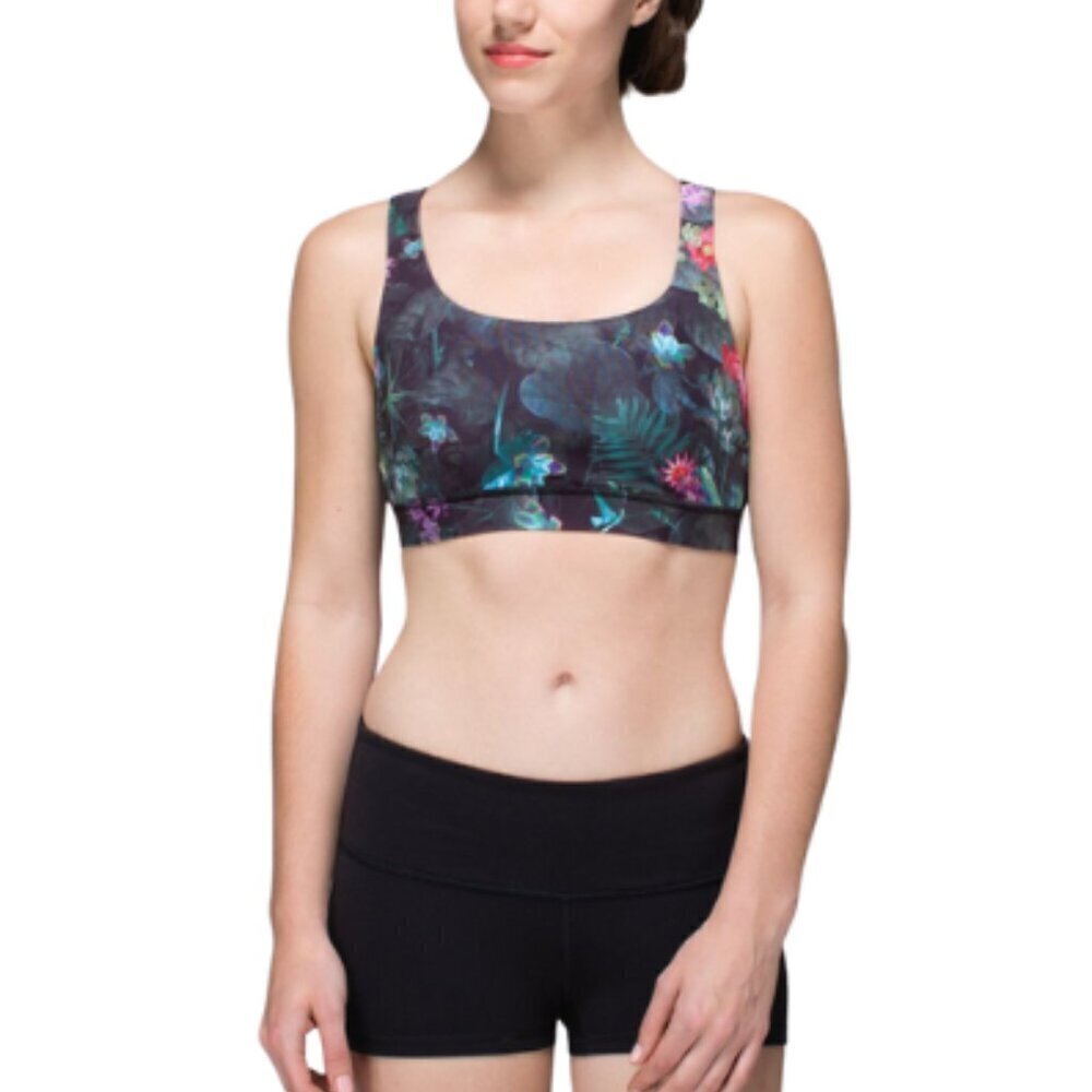 Lululemon Womens 6 Energy Bra Curious Jungle Multi